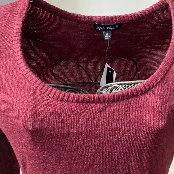 Sequin hearts sweater dress. BNWT - Picture 2 of 8